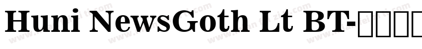 Huni NewsGoth Lt BT字体转换